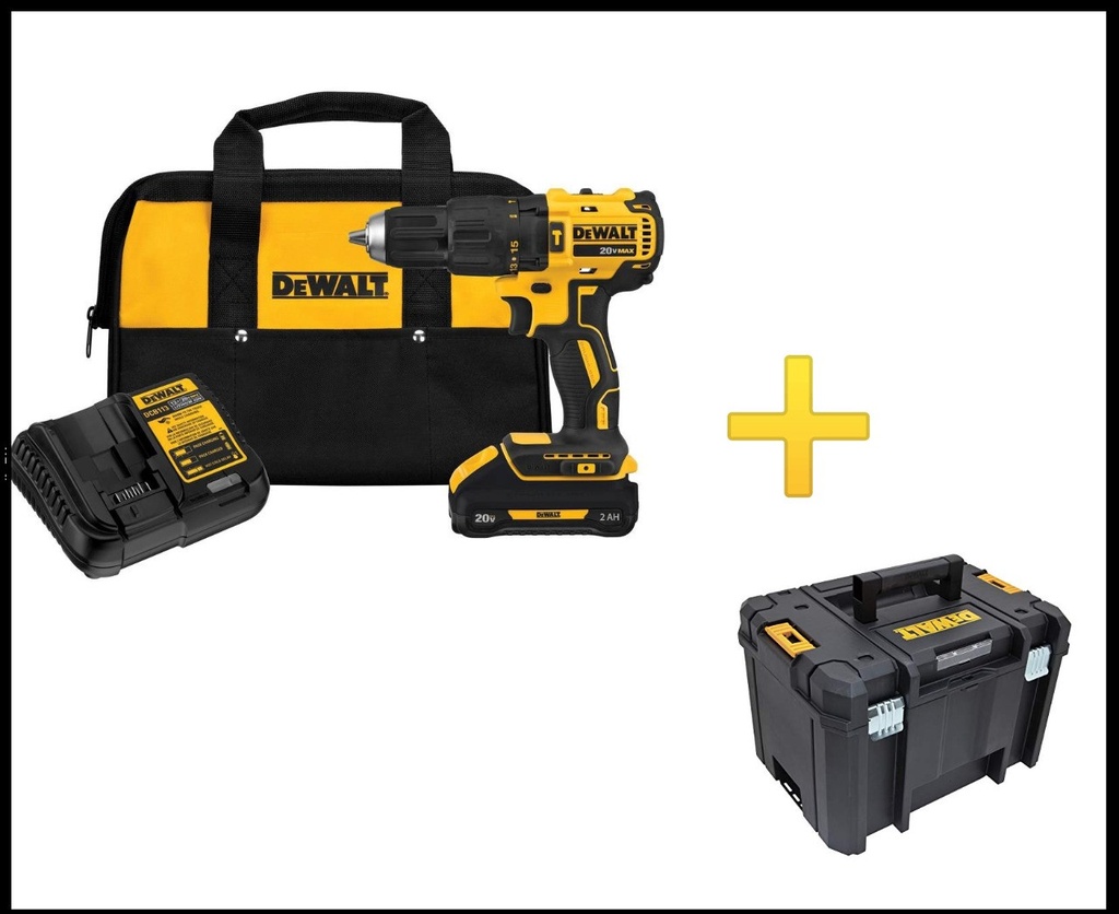 Taladro dewalt dcd778d2 + Caja DWST17814