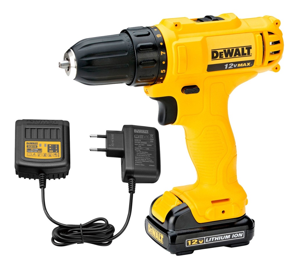 Taladro Atornillador Inalámbrico 10mm Dewalt Dcd700lc1 12v 