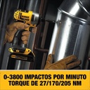 Taladro percutor + atornillador impacto dewalt 20V Dck223