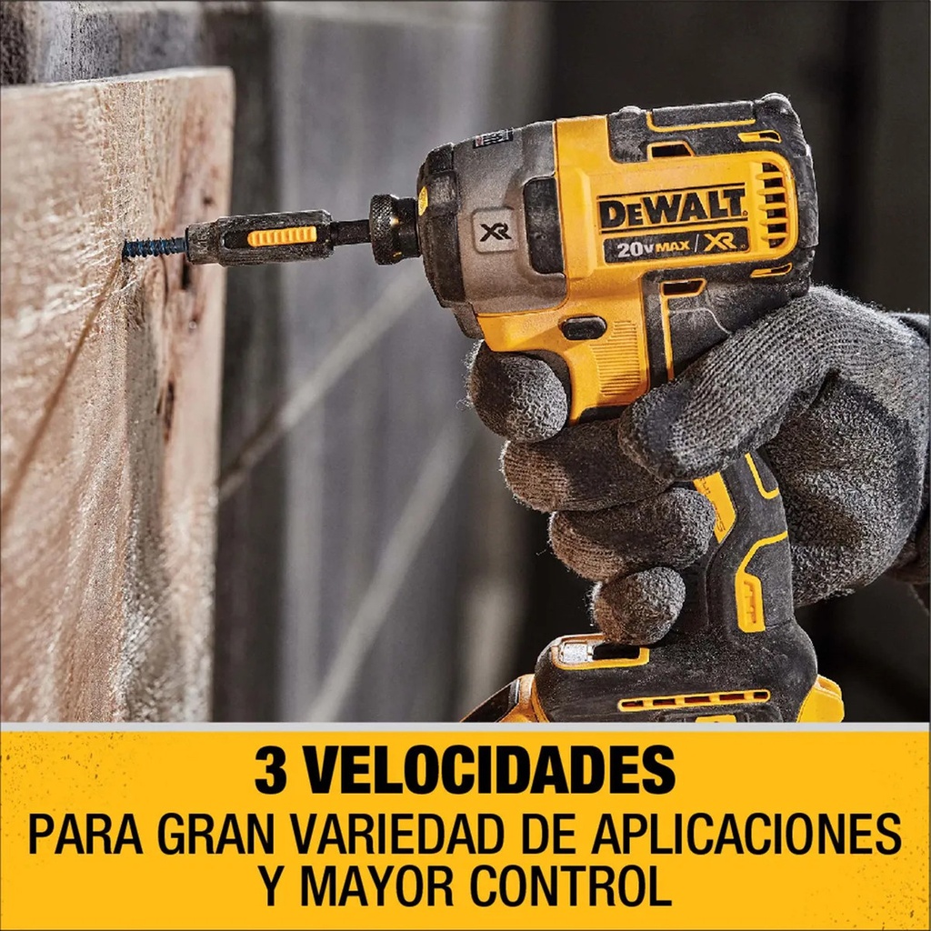 Taladro percutor + atornillador impacto dewalt 20V Dck223