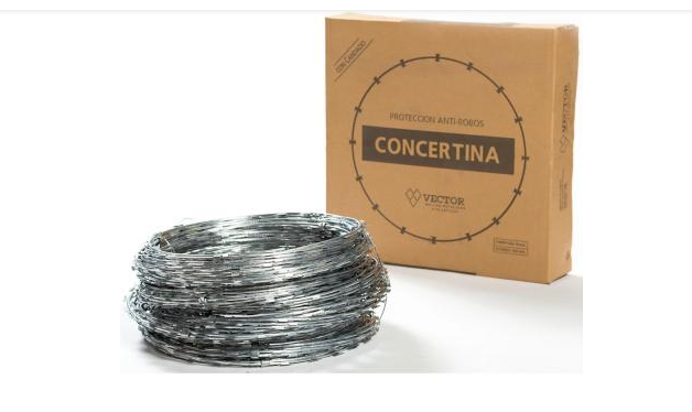 Concertina Acero Galvanizado 300 MM 10 mts