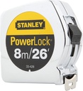 Huincha de medir stanley  Powerlock 8 Metro