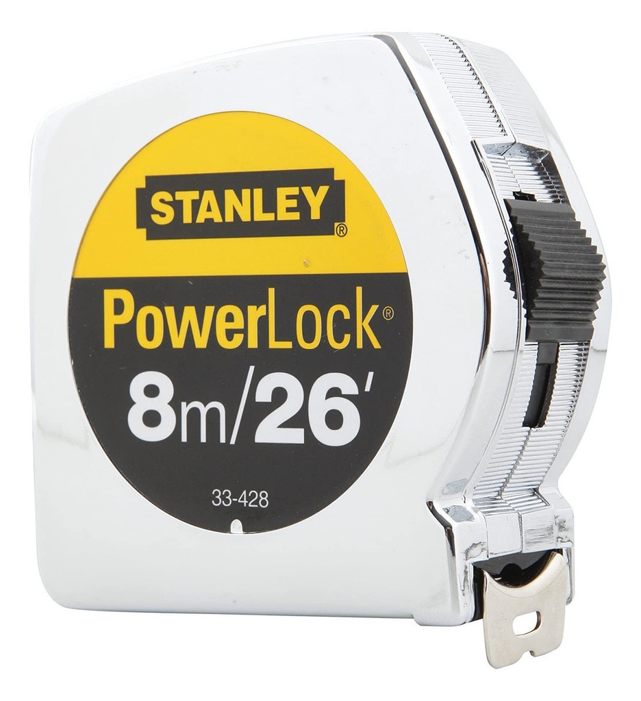 Huincha de medir stanley  Powerlock 8 Metro