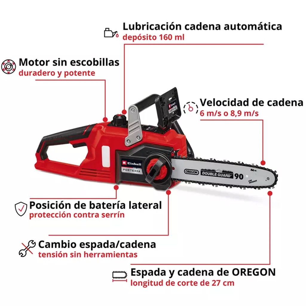 Motosierra Inalámbrica FORTEXXA 18/30 Einhell 4600010