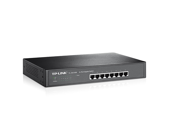 SWITCH 8 PUERTOS GIGABIT RACKEABLE (TL-SG1008)