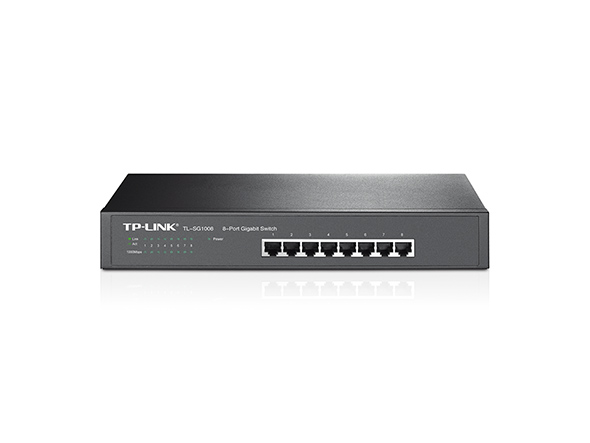 SWITCH 8 PUERTOS GIGABIT RACKEABLE (TL-SG1008)