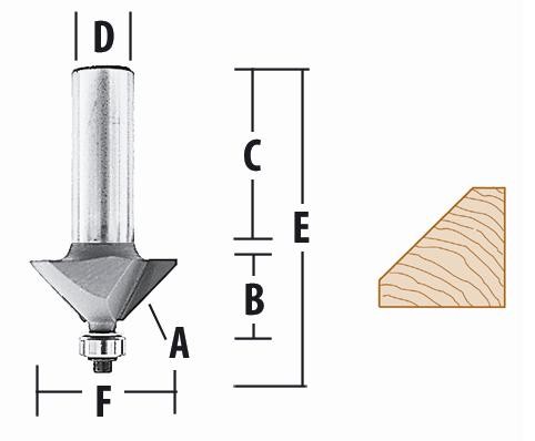 FRESA 22.1/2° X 1.1/4 P/BISELAR TOMA 1/2 C/RODAM.