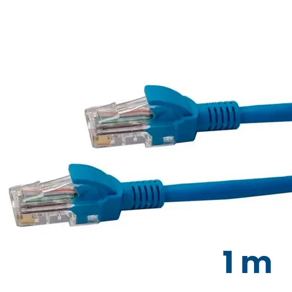 Patch cord Categoria 6 de 1 mts azul