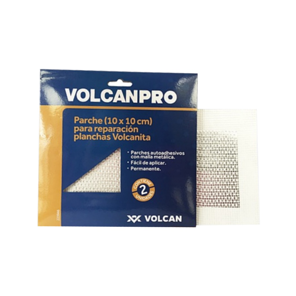 Parche reparador volcanita 10x10 cm (2 un) Volcanpro