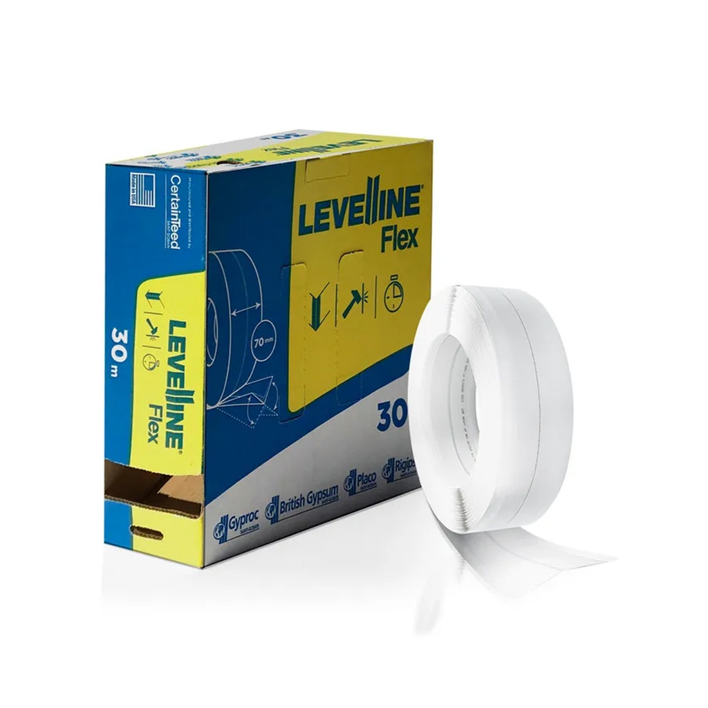 Esquinero Flexible Rollo Levelline 30m x 7cm