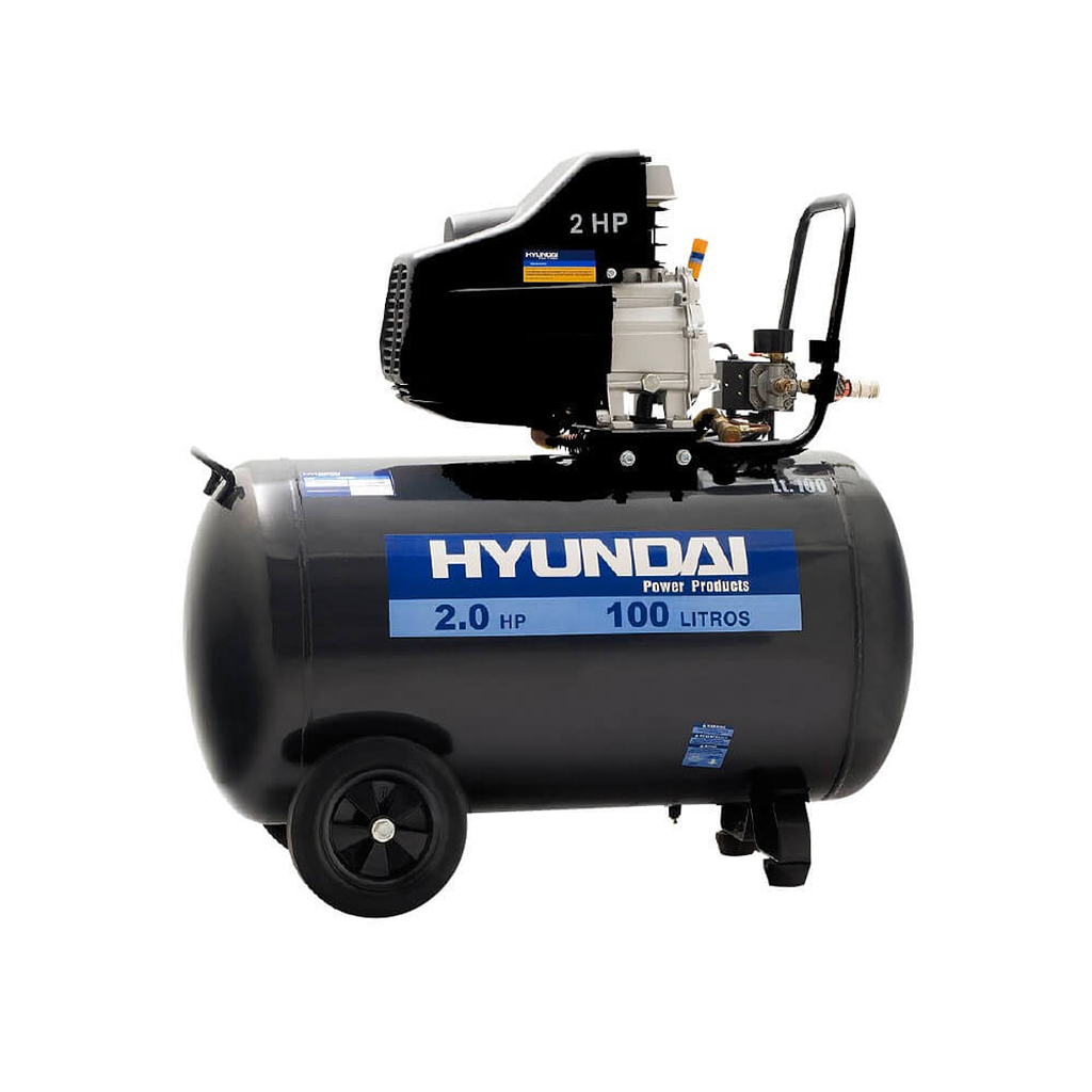 Compresor Hyundai Monofásico 2HP 100L 115psi