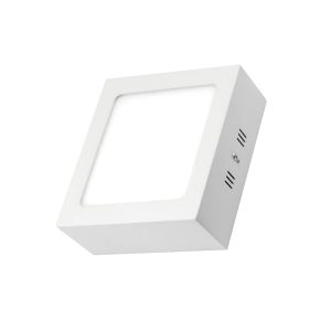 Panel led cuadrado sobrepuesto 12w 3000k