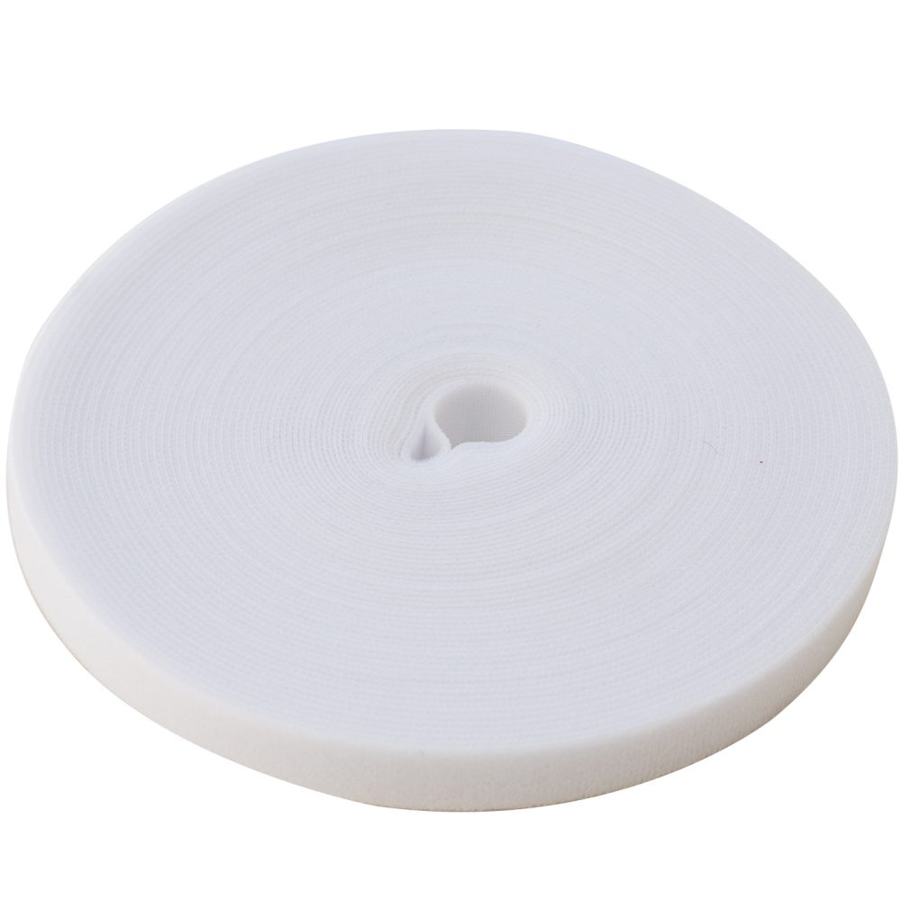 velcro doble faz blanco 20 metros