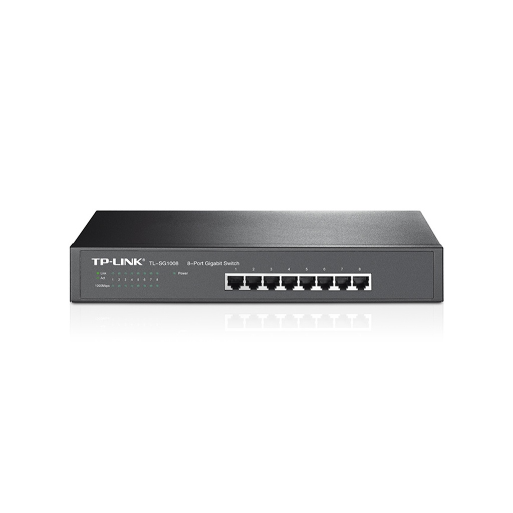 Switch 8 Puertos Gigabit Rackeable TP-Link TL-SG1008