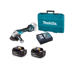 [DGA463RTE] Esmeril Angular Inalámbrico 4-1/2" 18V Makita BL DGA463RTE