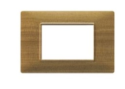 [14653.32] Placa 3 Módulos Tecnopolímero Abeto