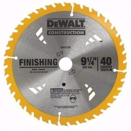 [DW3132A] Disco Sierra 9 1/4 Dewalt - 40 dientes - Corte medio